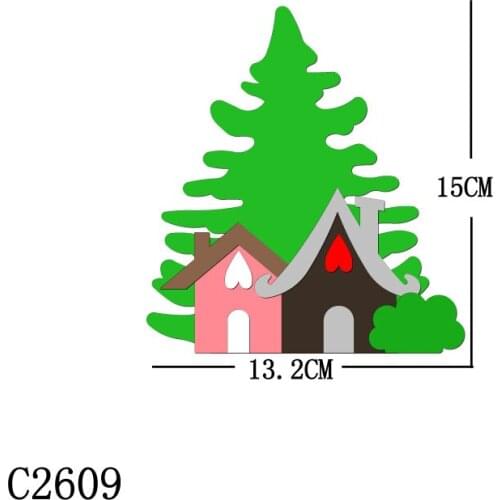New tree Wooden Die Scrapbooking C2609 Cutting Dies Multiple Sizes