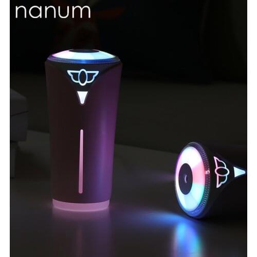 Car air freshener Colorful humidifier USB Mini Ultrasonic Essential Oil Diffuser LED Air Purifier Mist Maker Office Home
