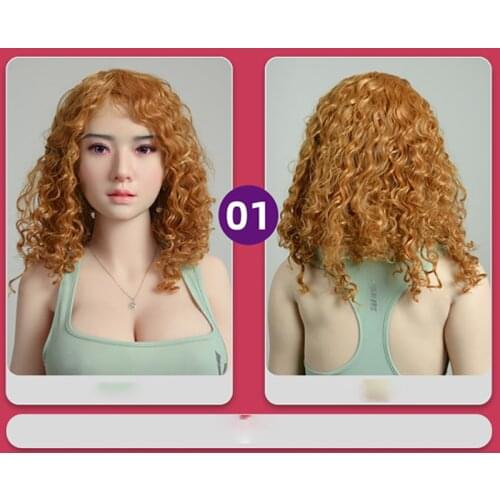 Wig of Real Silicone Sex Dolls implanted hair Big Breast Love Doll wigs women Skeleton Big TPE Sexy Hot Sale Sex Toy wig