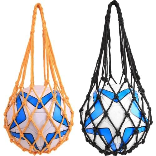 Portable Sporting Soccer Net Carry Net Bag Nylon Mesh Reticule Storage Pouch For Volleyball Football Basketball Ball Holder