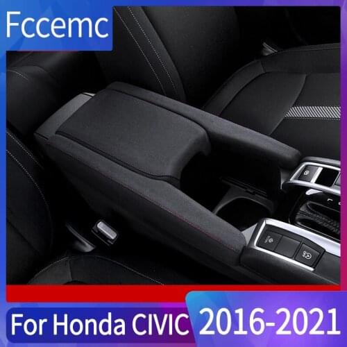 Center Console Gears Center Armrest Turn fur Interior Decor For Honda Civic 10th 2016 2017 2018 2019 2020 2021 Car Accessories