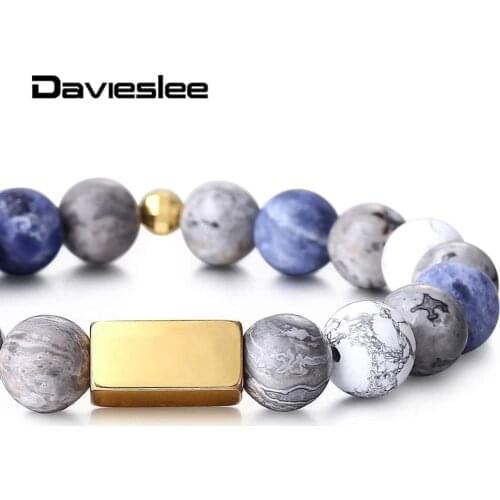 Womens Mens Bracelets 10mm Natural Stone Eagle Eye Engraving ID Bead Bracelet Yoga Meditation Jewelry LPZ018