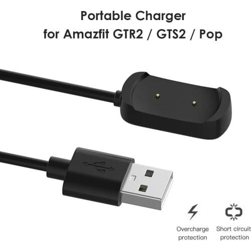 1m Smart Watch Dock Charger Adapter USB Charging Cable for Huami Amazfit GTR2/GTS2/POP Magnetic Wristband Power Cord Line