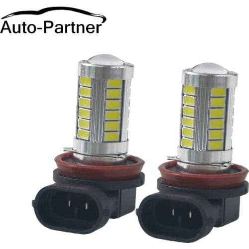 1 Pair White H8 H11 18W 5630 SMD Bulb Car Auto Light Projector Driving Fog Headlight Lamp DC 12V