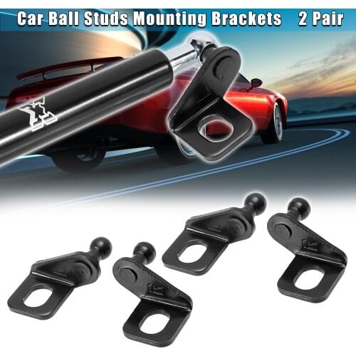 X Autohaux 1 Pair 2 Pairs 10mm Car Ball Studs Mounting Brackets for Gas Struts Shocks 42x35x21mm