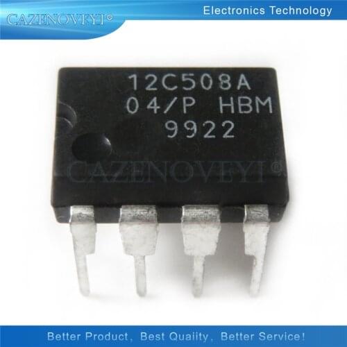 2pcs/lot PIC12C508A-04I/P PIC12C508A DIP-8 In Stock