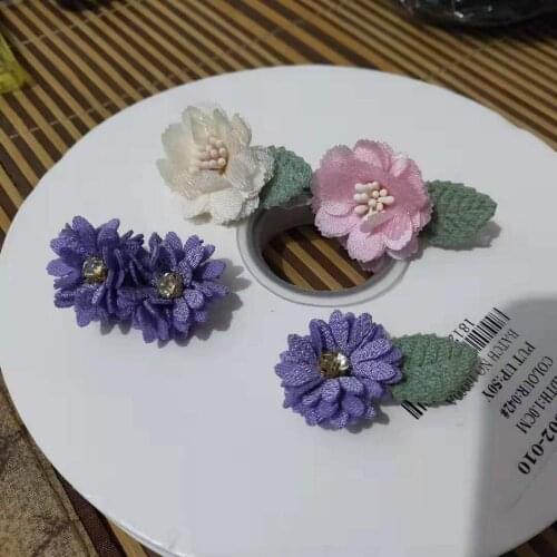 2019 Dog Green leaf flower hair accessory Hair Clip Tongsen hairpin flower hairpin hairpin Pet Hair Grooming Accessories