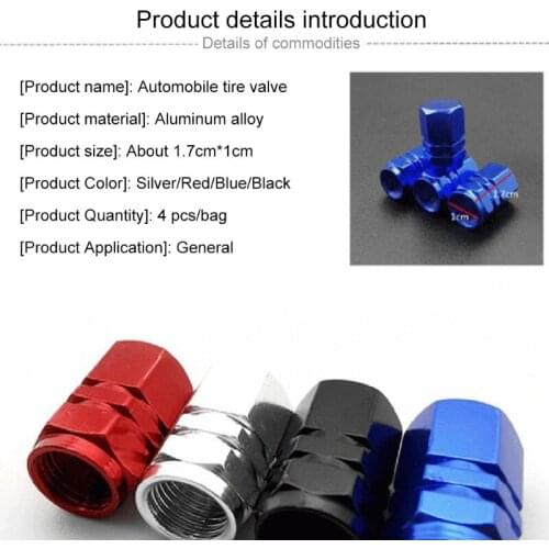 4 Pcs Car Tire Valves Stem Caps Bolt-in Alloy Leakproof Dustproof Wheel Valves Cover Tyre Stem Air Caps Auto Replacement