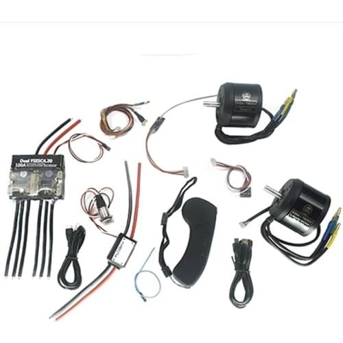Group D2 Electric Skateboard Kit (Includes dual FSESC4.2 and BLDC 6354 Motors) Cool Skateboard Remote Controller Flipsky