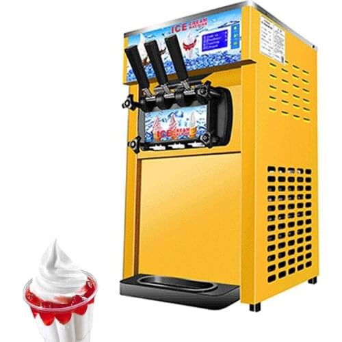Sundae Ice Cream Machine Stainless Steel Soft Serve Ice Cream Makers Machine