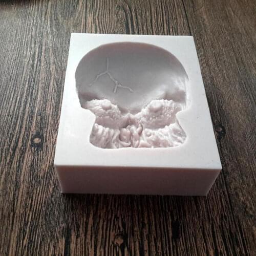 Halloween Stereo Skull Silicone Mold Fondant Mould Cake Decorating Tools Chocolate Gumpaste Molds, Sugarcraft, Kitchen Gadgets