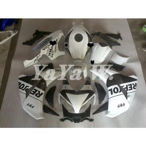 Injection New ABS Full fairings kit Fit For HONDA CBR1000RR 2008 2009 2010 2011 black white