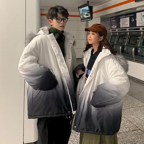 NiceMix winter clothes jackets women jacket plus size clothing goth woman hooded cotton thicken tops couple coat Korean fashion