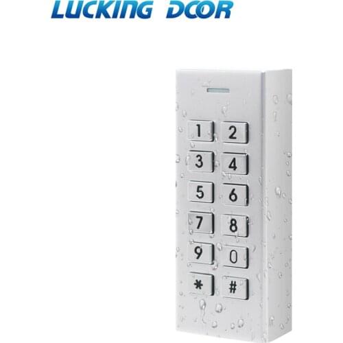 Mini smallest Pin Only Waterproof IP66 Door Lock standalone Access Controller Keypad Password Door Entry machine 1000 users