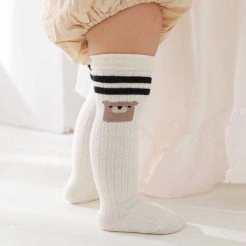 2021 New Autumn Baby Girls Socks Boys Kids Spring Autumn Cotton Breathable Keep Warm Knee High Long Socks For Children