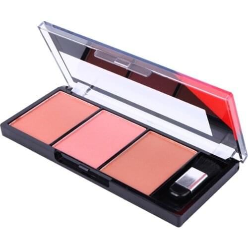 Face Blush Palette Easy To Wear Makeup Natural Powder Rouge Women Makeup Natural Blush Palette Durable Colors Blush With Brush