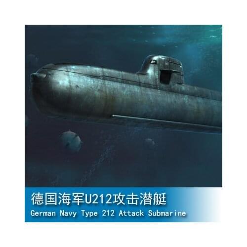 1/350 German Navy U212 Attack Submarine Plastic Assembled Model
