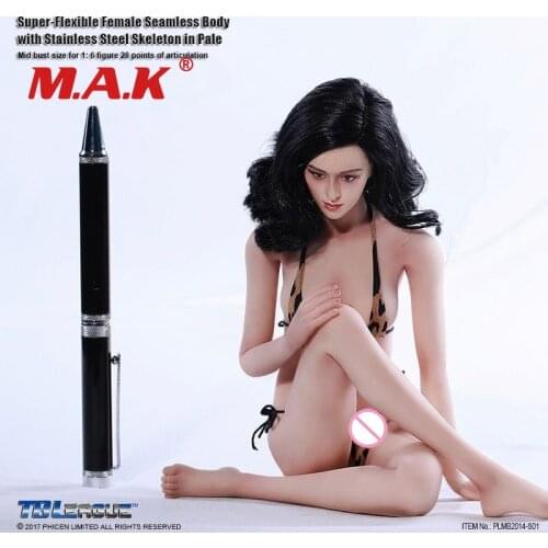 Full set figure for collectiion 1:6 pale doll PLMB2014-S01 Phicen female gril young lady seamless body for 12" PH with head