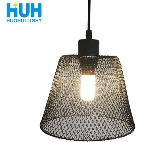 Retro iron chandelier retractable metal lampshade restaurant / bar / coffee / bed room / bedroom retro American chandelier