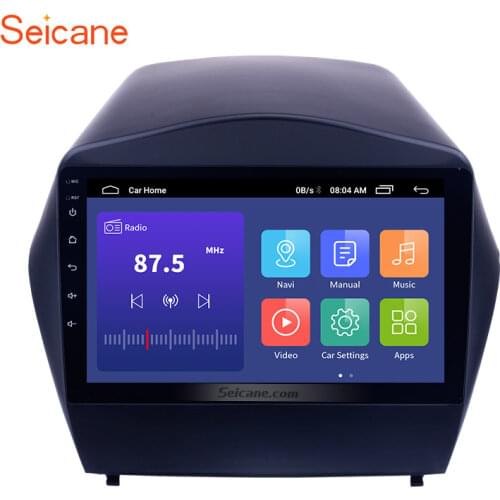 Seicane 9" 2din Android 9.0 GPS Car Radio For 2009 2010 2011 2012 2013 2014 2015 Hyundai IX35 Bluetooth Wifi Multimedia Player