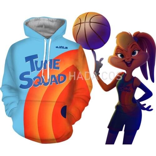 Space Jam: A New Legacy Cosplay Costume Hoodie Pants 3D Printed Hooded Coat Polyester Sportswear Shirt