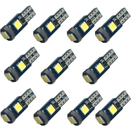 10pcs T5 LED 17 37 70 73 74 79 Super Bright 3030 3SMD Car LED Light Dashboard Instrument Lights Wedge Lamp Bulbs