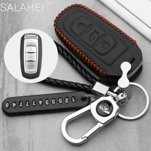 Luminous Leather Car remote key case for Geely Atlas Boyue NL3 EX7 Emgrand X7 EmgrarandX7 SUV GT GC9 borui Car remote key cover