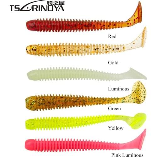 TSURINOYA Soft Fishing Lure 50mm/70mm Silicone Bait 6colors Bass Isca Artificial Para Pesca Winter Fishing Leurre Peche Wobbler