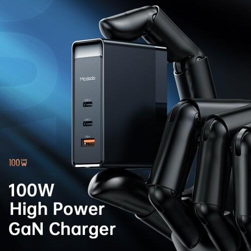 Mcdodo100W PD USB 3 in 1Charger Quick Charge 3.0 Mobile Phone Fast Charging Multi Plug Adapter For iPhone12Pro Xiaomi 1 in 3