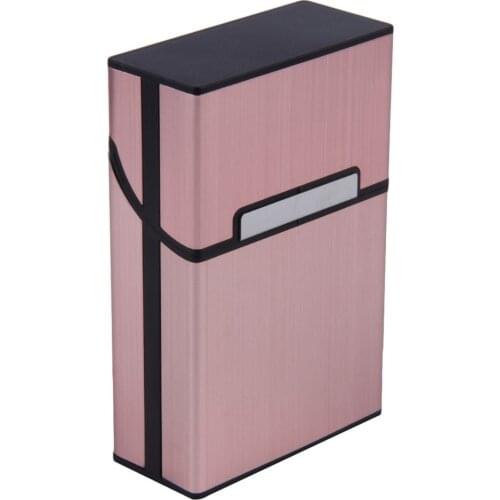 1pcs Light Aluminum Cigar Cigarette Case Tobacco Holder Pocket Box Storage Container Smoking Accessories 6 colors Dropshipping
