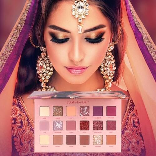 18Colors Shining Glitter Eyeshadow Palette Shimmer Matte Long Lasting Makeup Powder Pigment Waterproof Eyeshadow Cosmetic TSLM1