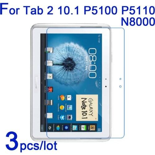 3pcs/lot Screen Protectors for Samsung Galaxy Tab 2 3 10.1 P5100 P5200 P5210 P5110 N8000 Clear/Matte/Nano tablet Protective Film
