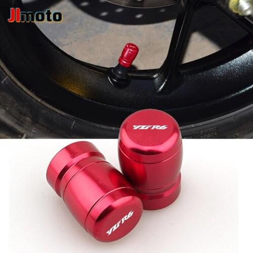 For Yamaha YZFR6 YZF R6 2000-2020 2019 2018 2017 2016 CNC Aluminum Tire Valve Air Port Cover Stem Caps Motorcycle Accessories