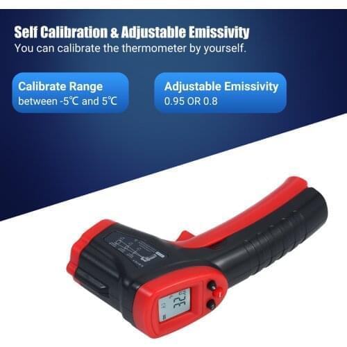 Non-Contact Infrared Thermometer -58 to 716℉ Precision Digital Thermometer Instant Read Temperature Meter for Food Water