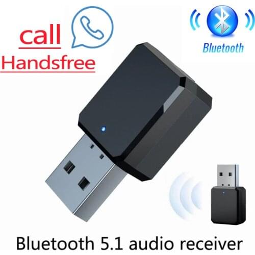 Bluetooth 5.1 Audio Receiver Mic USB + AUX 3.5mm Jack RCA Stereo Music Wireless Adapter For Car Home Speaker Amplifier Headphone