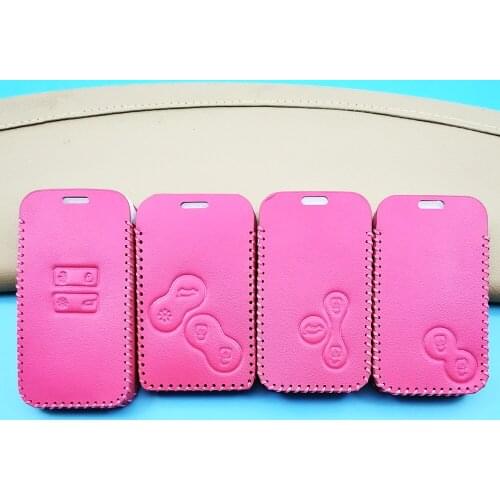 New Design Leather Car Key Case Cover For Renault Kadjar Captur Clio Megane 2 3 4 RS Koleos Logan Scenic Card Keychain Fob