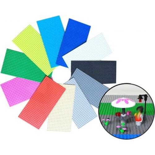 11 Colors 16*32 Dots Base Plate For Small Bricks Baseplate Board DIY Building Blocks Toys For Children