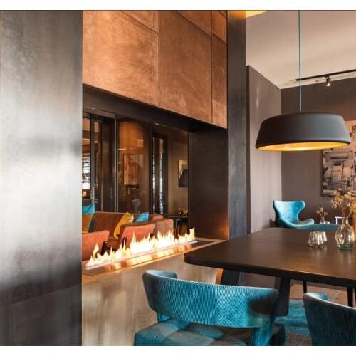 Inno living fire 48 inch wifi/remote control linear bio ethanol fireplace