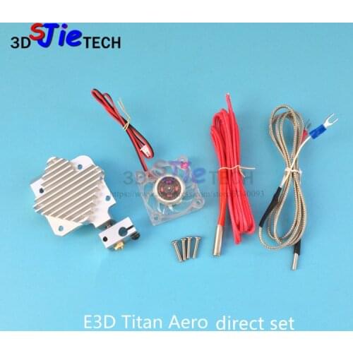 SJIE Titan Aero Upgrade V6 PT100 direct extruder kit Titan radiator heatsink M6 M7 for Prusa 3D printer parts