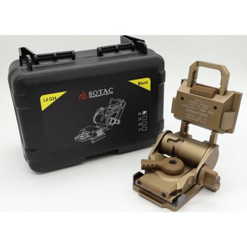SOTAC L4G24 Airsoft Helmet Mount NVG Night Vision Fast OPS Helmet Parts NVG Mounting Breakaway Base Adapters Dark Earth