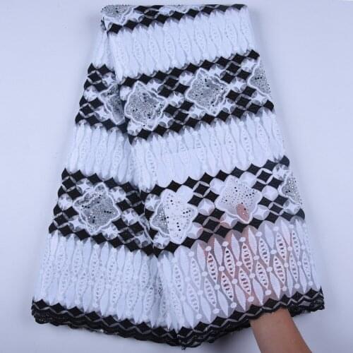 White Black Milk Silk African Net Lace Fabric High Quality French Mesh Lace Fabric Nigerian Tulle Lace Fabric For Wedding A1600