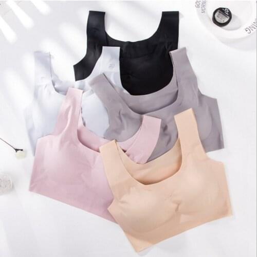 Linbaiway Sexy Seamless Underwear Bras for Women Wire Free Bralette Lingerie plus Size Brassiere Adjustable Bra Female Intimate