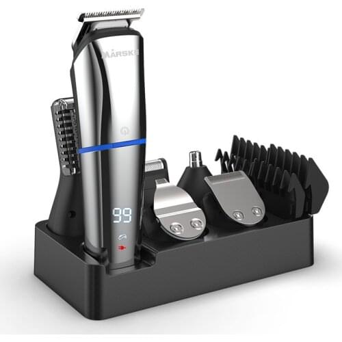 USB Rechargeable Electric Hair Clipper LED Multifunctional Trimmer For Men Cordless Design Shaver For Mens Razor Nose Trimmer