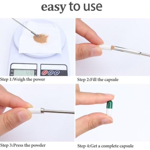 Capsule Filling Micro Spoon Spatula for Capsule Filling at Milligram Scale Sizes