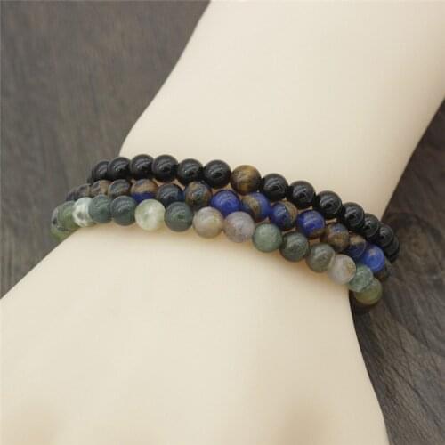 Mling Natural Stone Tiger Eye Agate Scrub Beaded Buddha Bracelet Women Men Jewelry Chakra Bracelet Exquisite Gifts Dropship 3