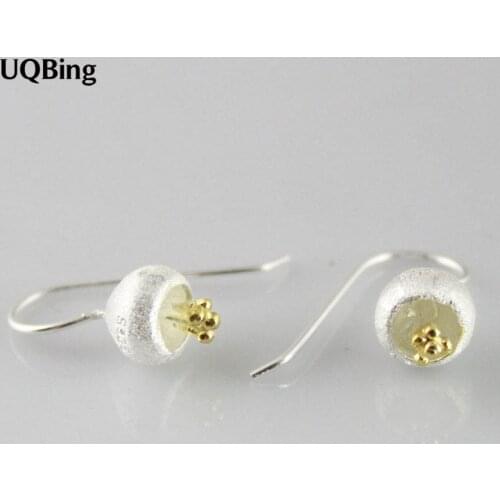 Fashion Craft 925 Silver Fruit Drop Earrings Flower Silver Earrings Jewelry Wholesale Free Shipping