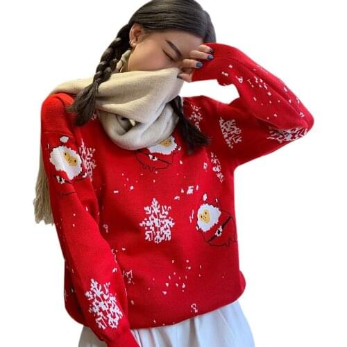 Fashion Autumn Fashion Brand Women Lady Jumper Sweater Pullover Tops Coat Christmas Winter Womens Pullovers