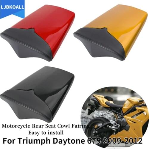 Motocycle Rear Tail Pillion Solo Seat Cowl Fairing Seat Cover For Triumph Daytona 675 Accessories 2009 2010 2011 2012