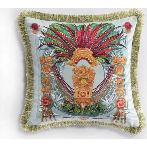 Pillow Case Home Decorative Sofa Seat Bed Fashion Horse Velvet Printed Cushion Cover Pillow Cover Hotel