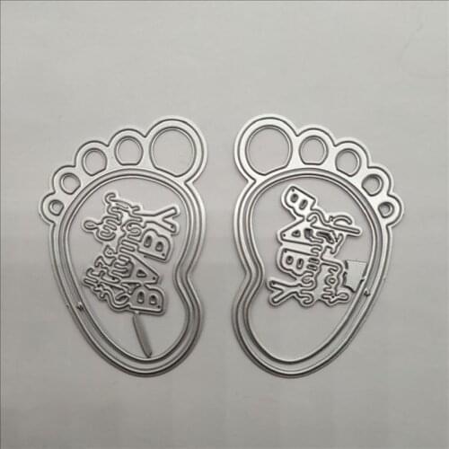 Baby Foot Metal Steel Cutting Dies Stencil Scrapbooking Photo Album Decorative Card Embossing Dies Metal Craft DIY Paper Cards